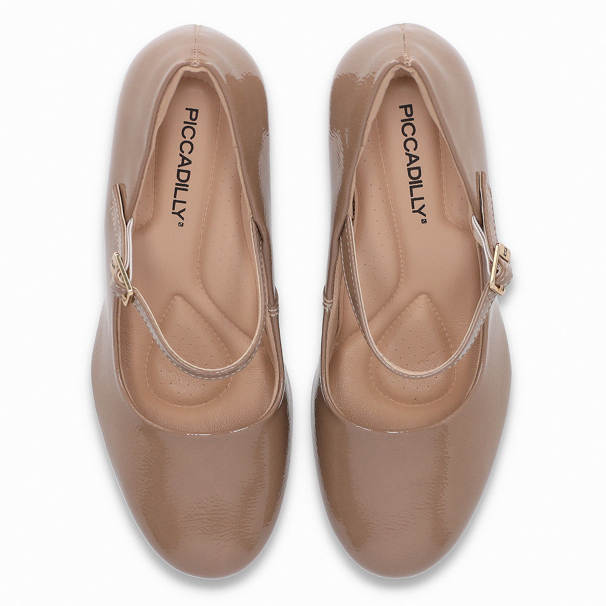 Zapato Mary Jane Deise Nude/Charol