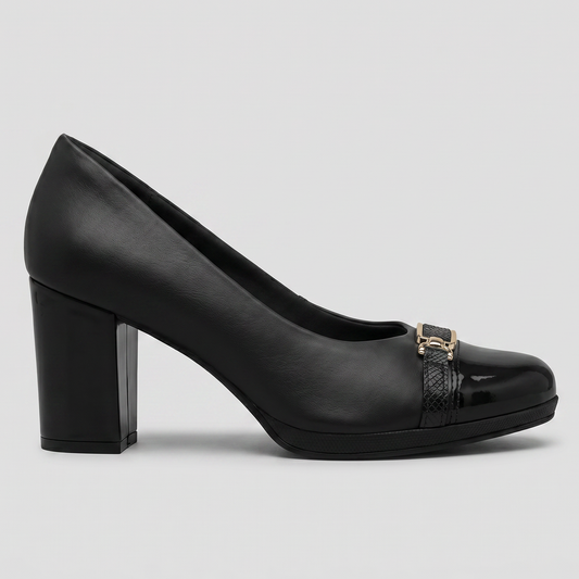 Zapato Deise Negro/Dorado