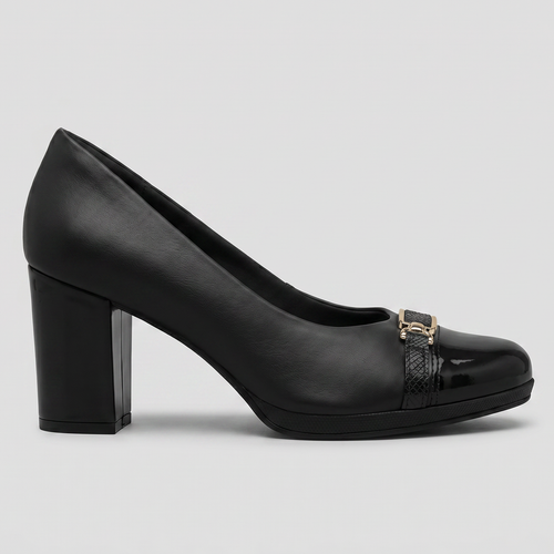 Zapato Deise Negro/Dorado