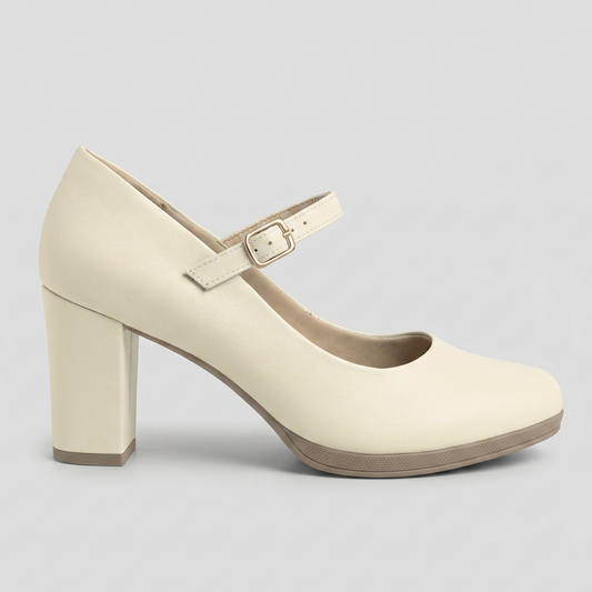 Zapato Mary Jane Deise Crema