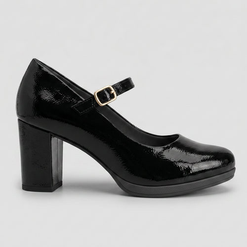 Zapato Mary Jane Deise Negro/Charol