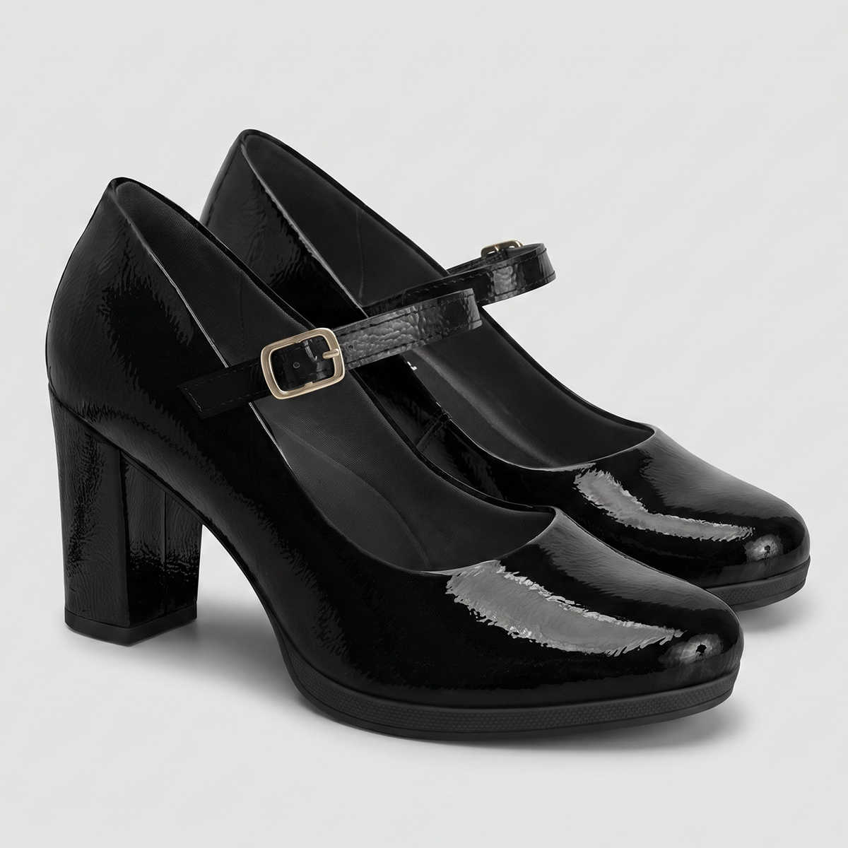 Zapato Mary Jane Deise Negro/Charol