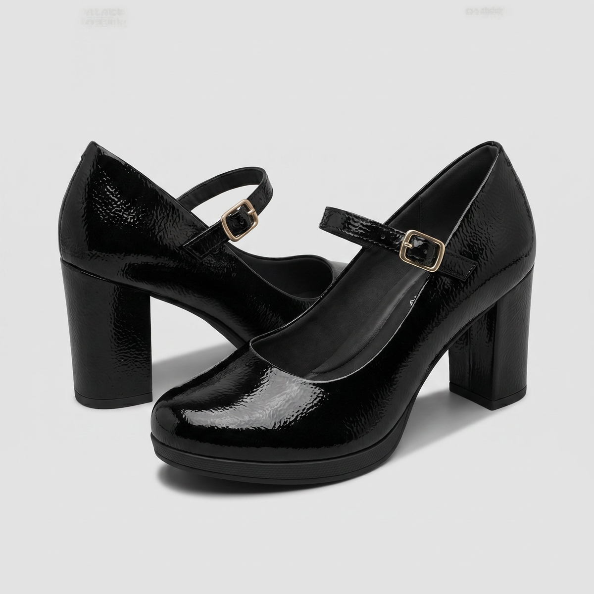 Zapato Mary Jane Deise Negro/Charol