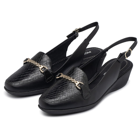 Zapato Ivone Negro/Dorado Piccadilly