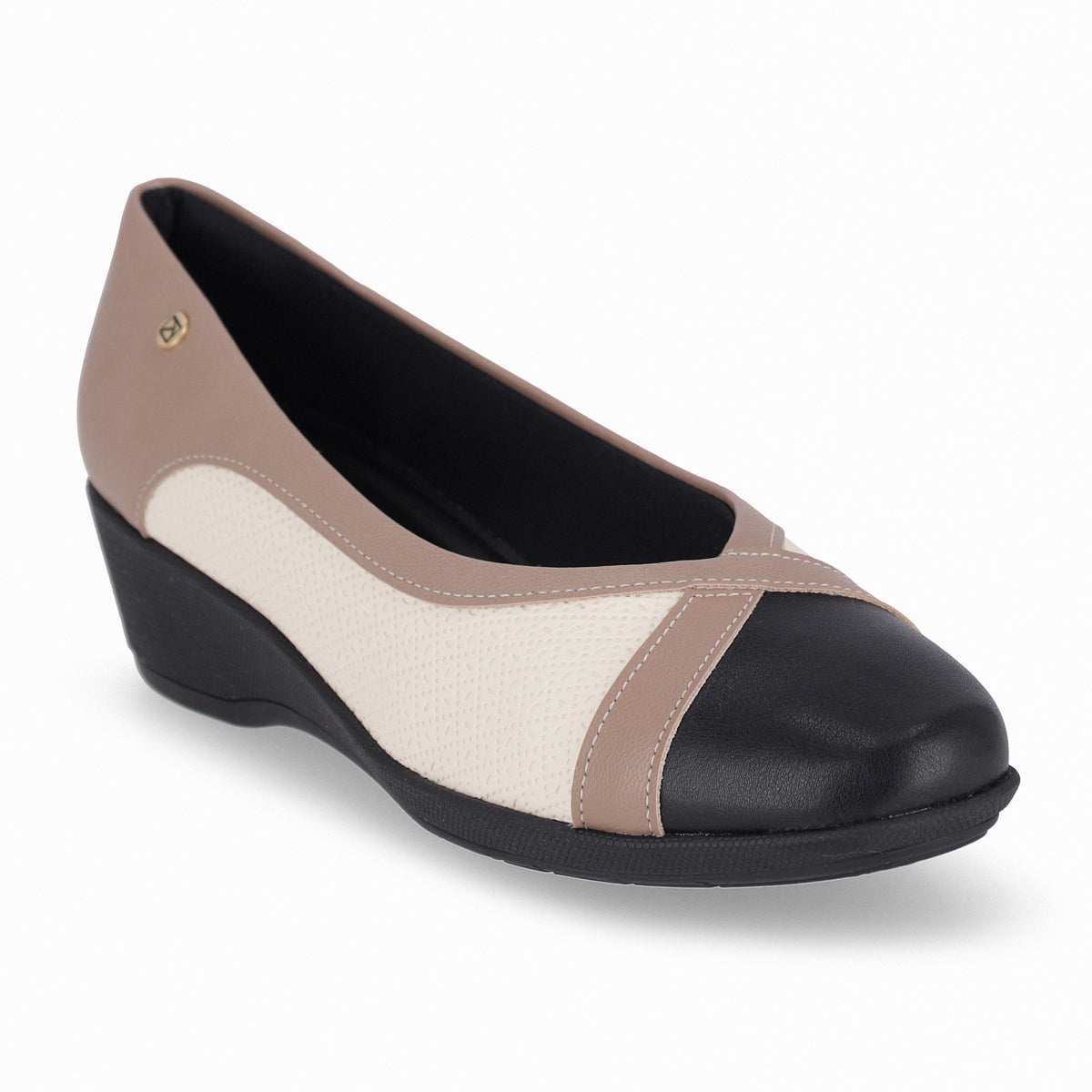 Zapato Ivone Negro/Crema