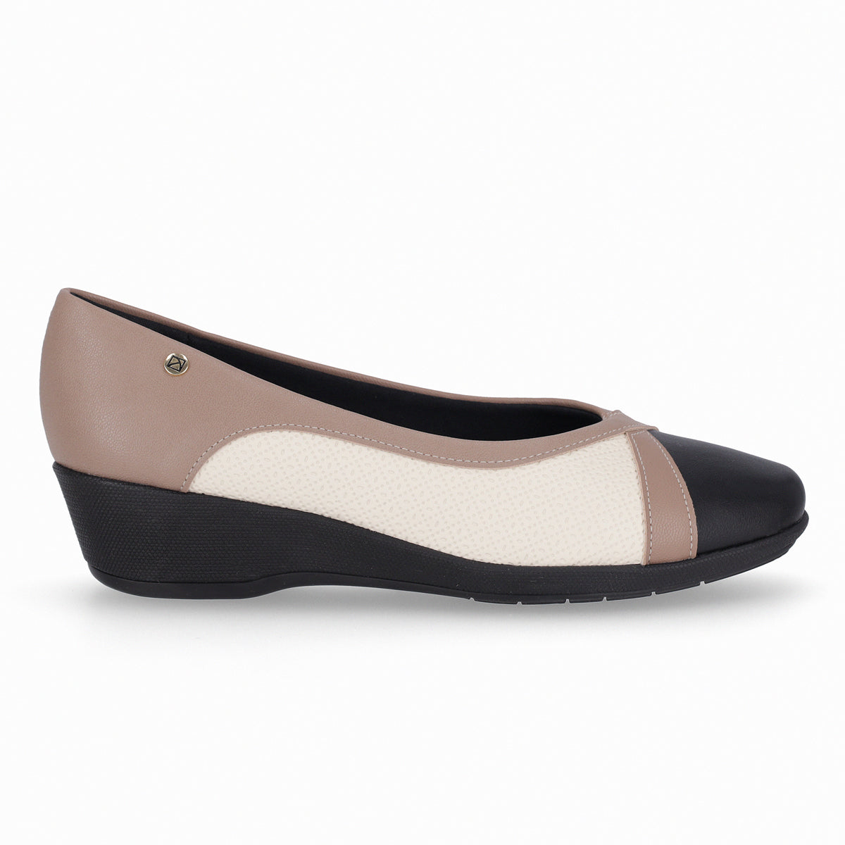Zapato Ivone Negro/Crema