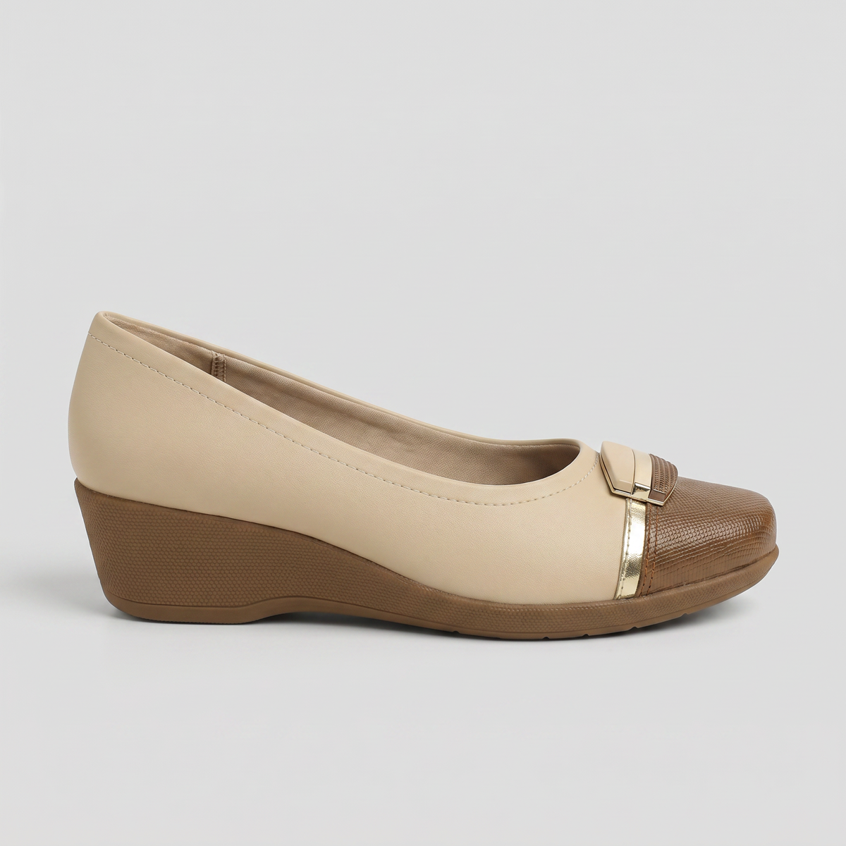 Zapato Ivone Nude/Café