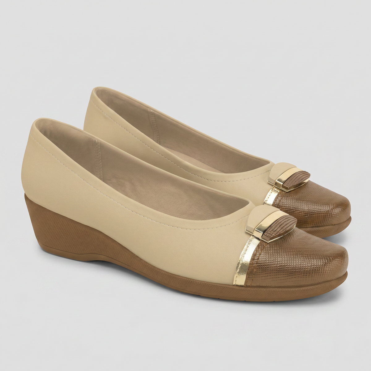 Zapato Ivone Nude/Café
