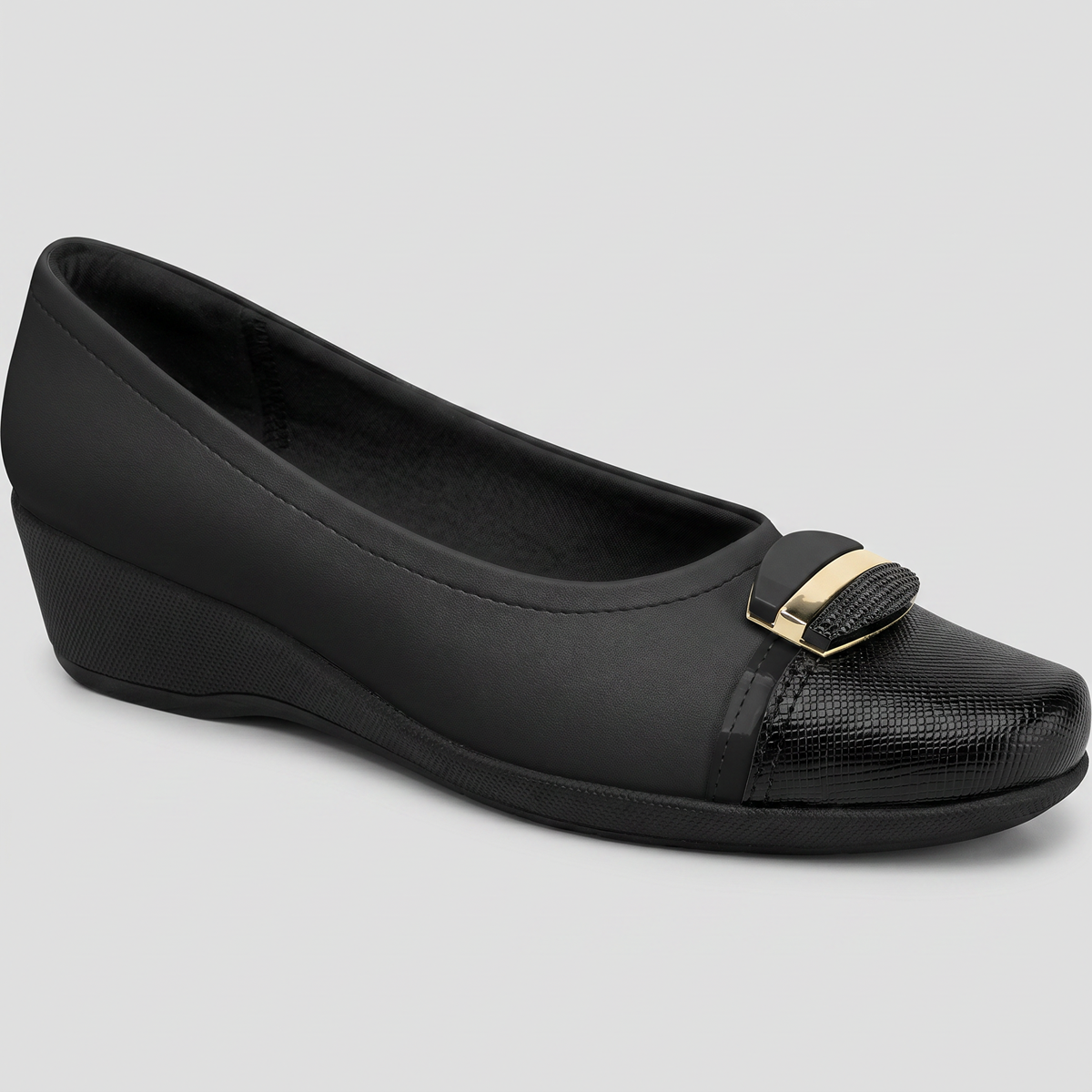 Zapato Ivone Negro/Dorado