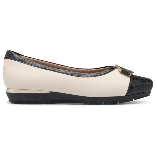 Zapato Fernanda Blanco/Negro