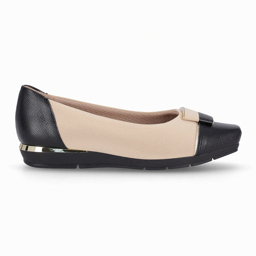 Zapato Fernanda Negro/Nude