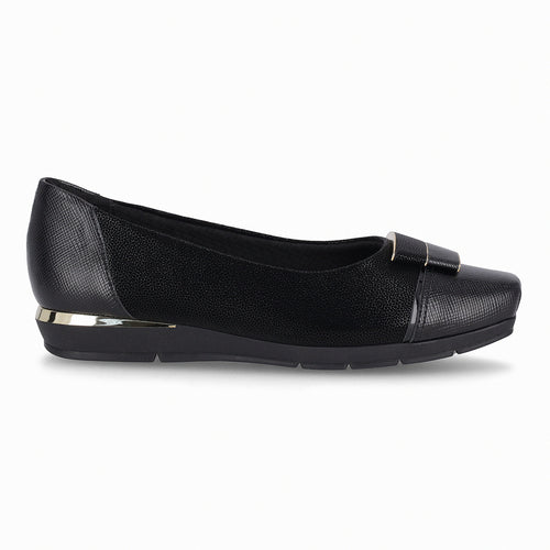 Zapato Fernanda Negro/Dorado