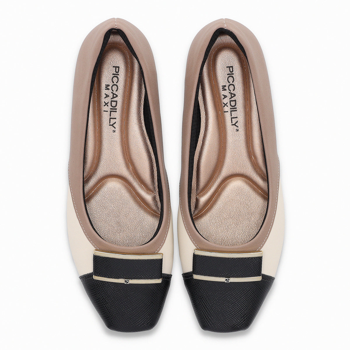 Zapato Fernanda Crema/Negro