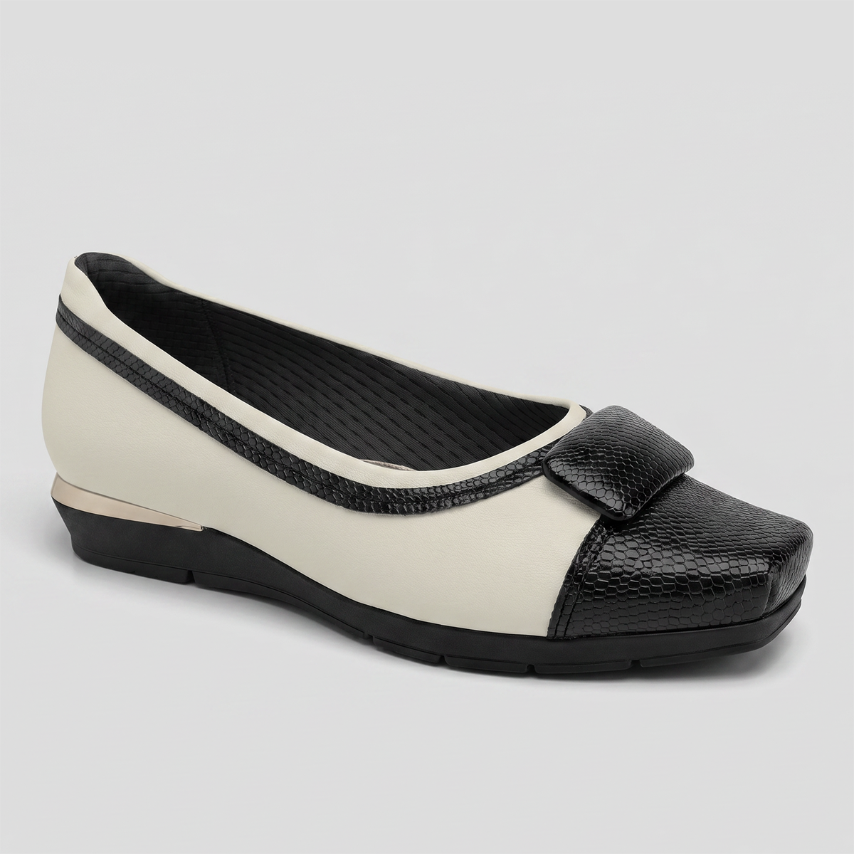 Zapato  Fernanda 17 Crema/Negro