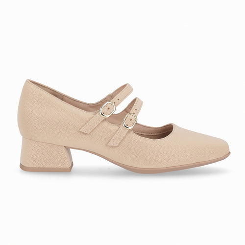 Zapato Mary Jane Beige Tati Beige