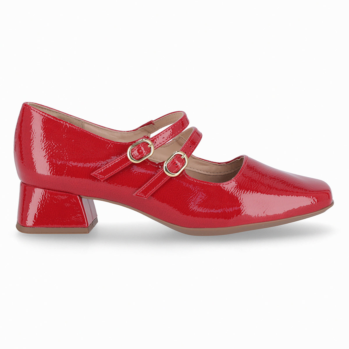 Zapato Mary Jane Tati Rojo/Charol