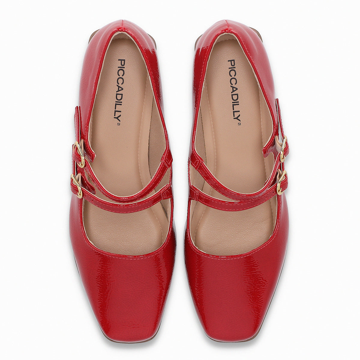Zapato Mary Jane Tati Rojo/Charol