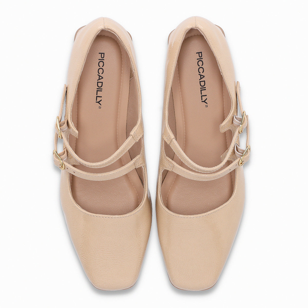 Zapato Mary Jane Tati  Beige/Charol