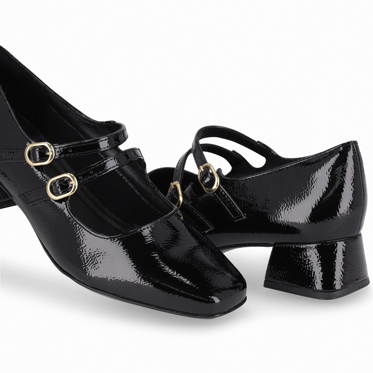 Zapato Mary Jane Tati Negro/Charol