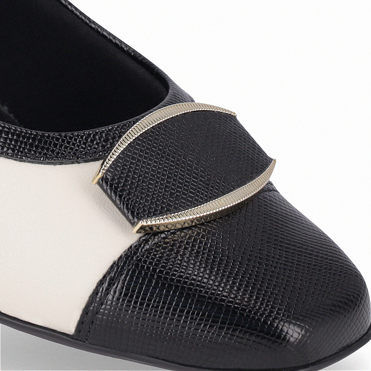 Zapato Tati 417 Negro/Crema