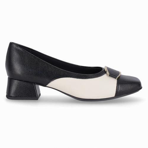 Zapato Tati 417 Negro/Crema