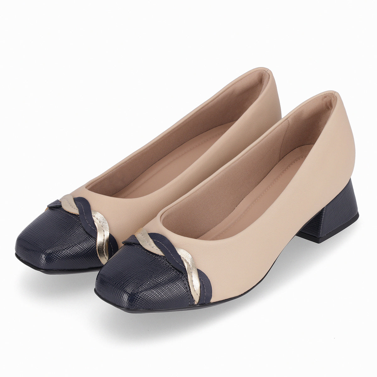 Zapato  Tati 418 Beige/Azul
