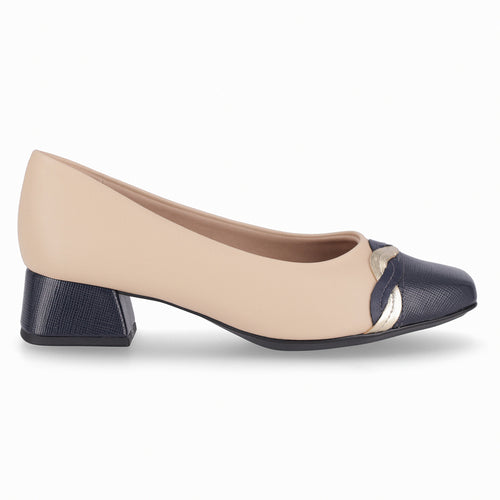 Zapato  Tati 418 Beige/Azul