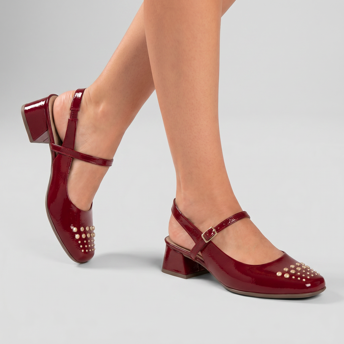 Zapato Mary Jane Tati 96 Carmín