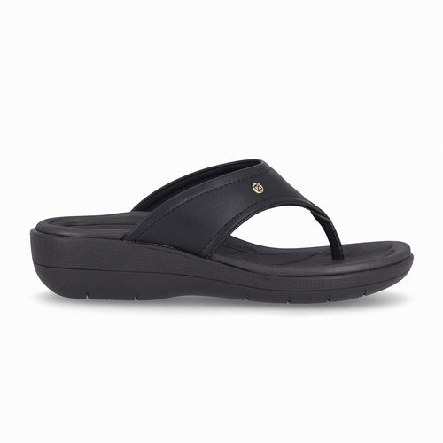 Sandalia Fascitis Anabela Negro 16