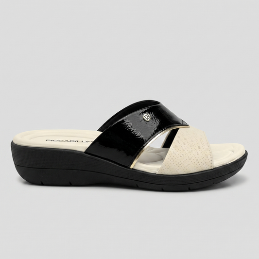 Sandalia Fascitis 54 Blanco/Negro