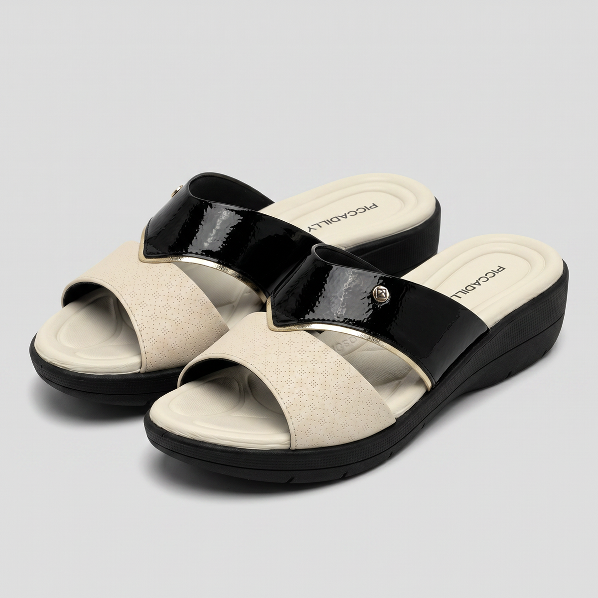 Sandalia Fascitis 54 Blanco/Negro