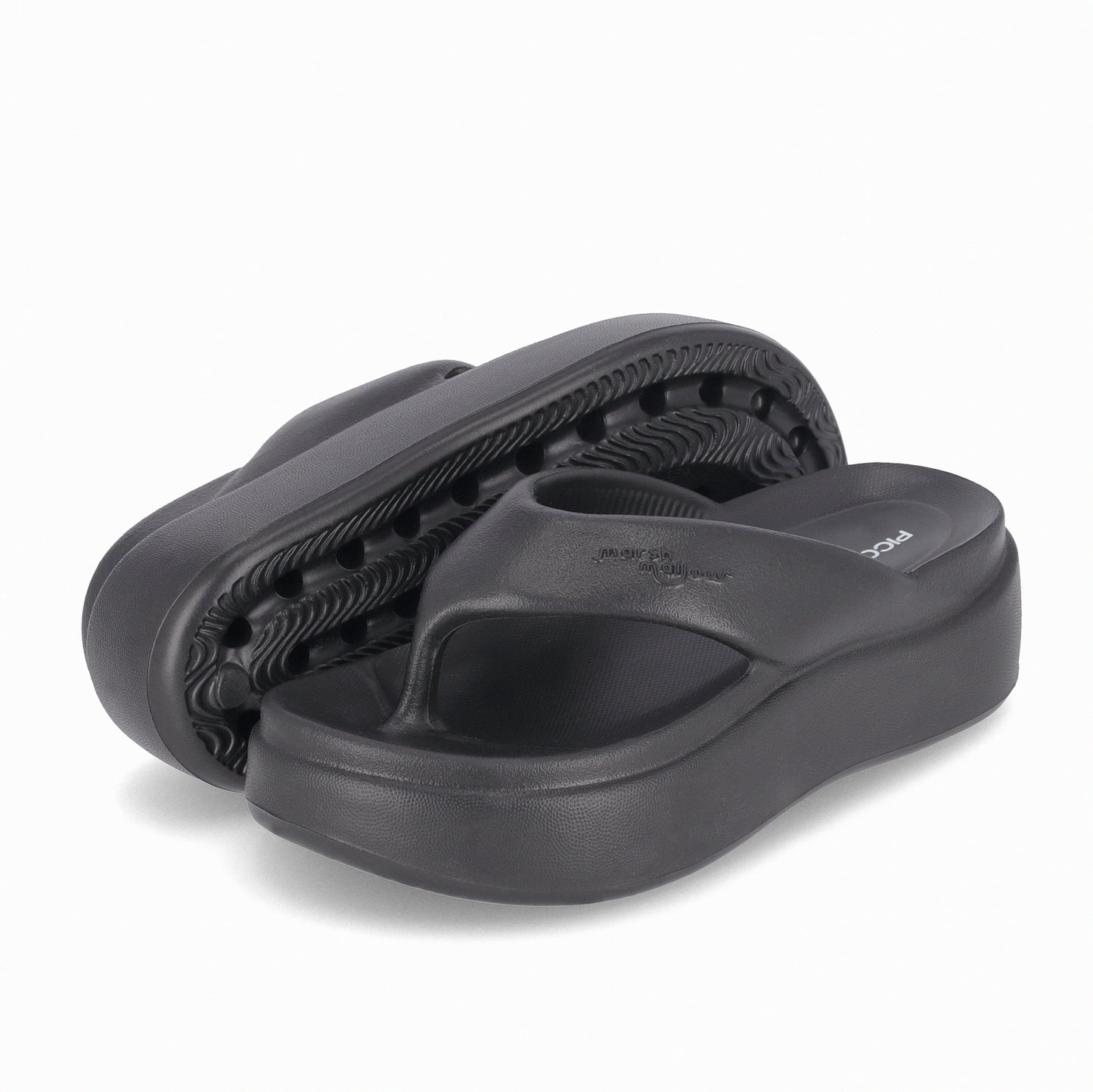 Sandalia Marshmallow Plataforma Negro