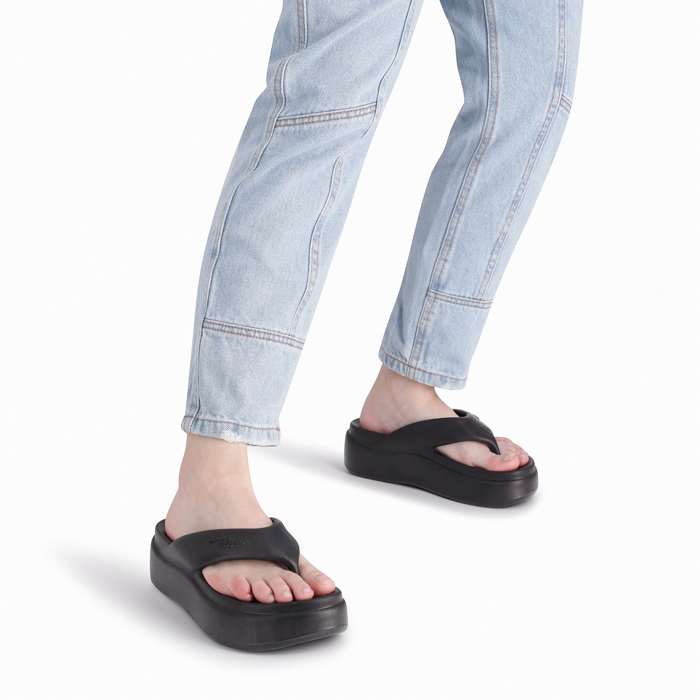 Sandalia Marshmallow Plataforma Negro