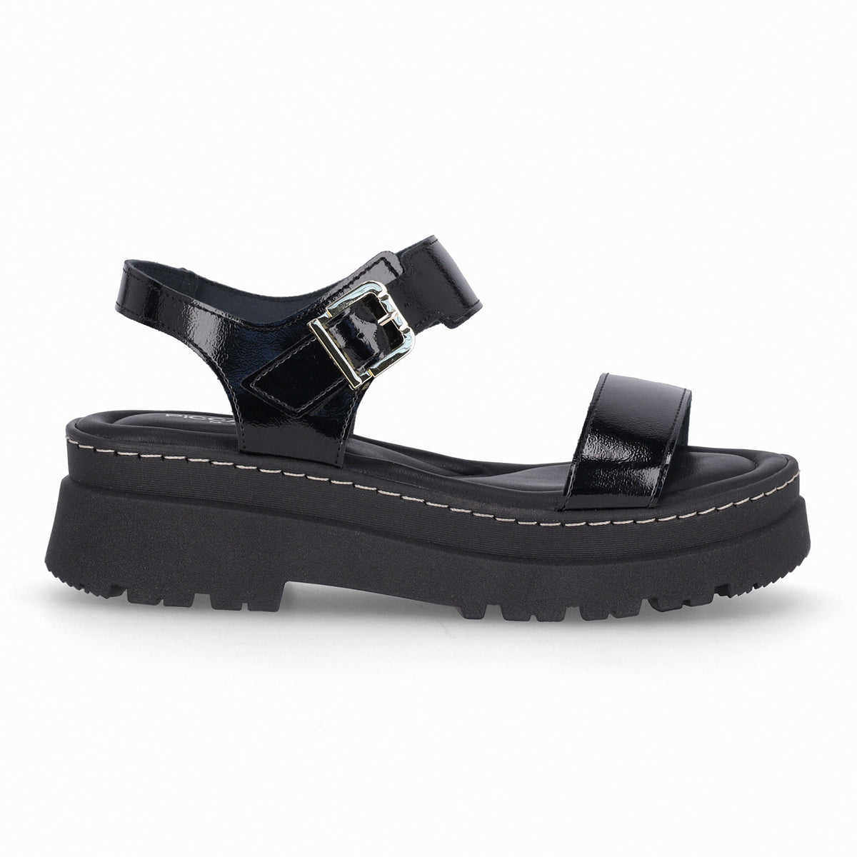 Sandalia Nathalia Negro/Charol 402