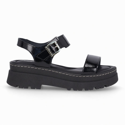 Sandalia Nathalia Negro/Charol 402