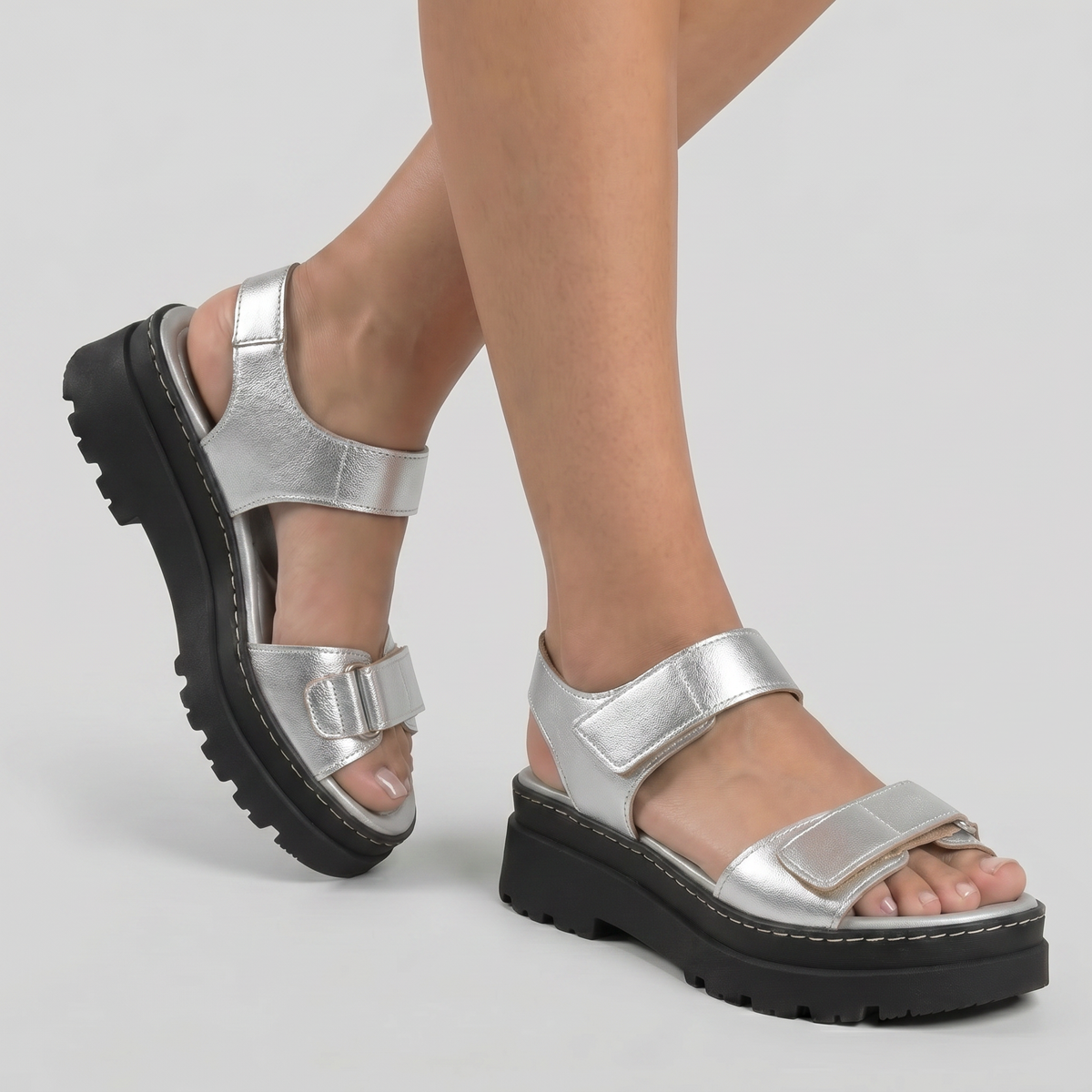 Sandalia Nathalia 86 Plata
