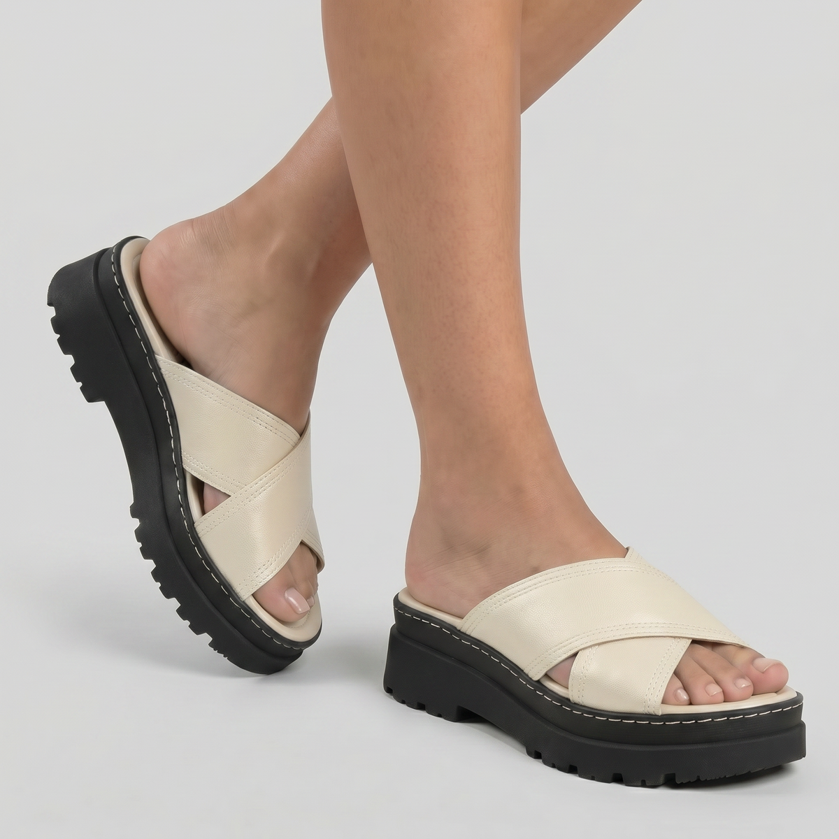 Sandalia Nathalia 87 Crema
