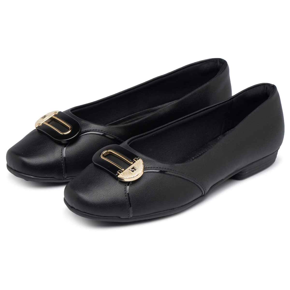 Zapato Raquel Negro/Dorado
