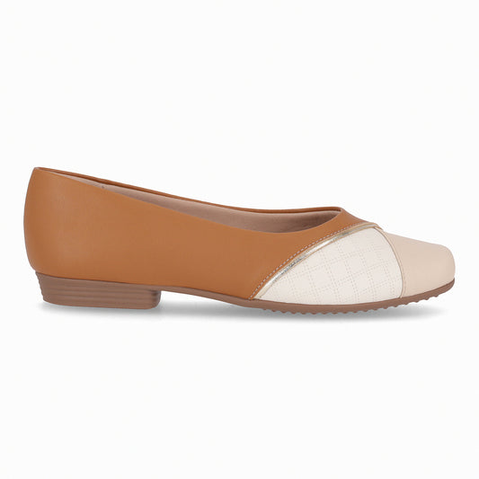 Ballerina Raquel Nude/Ocre
