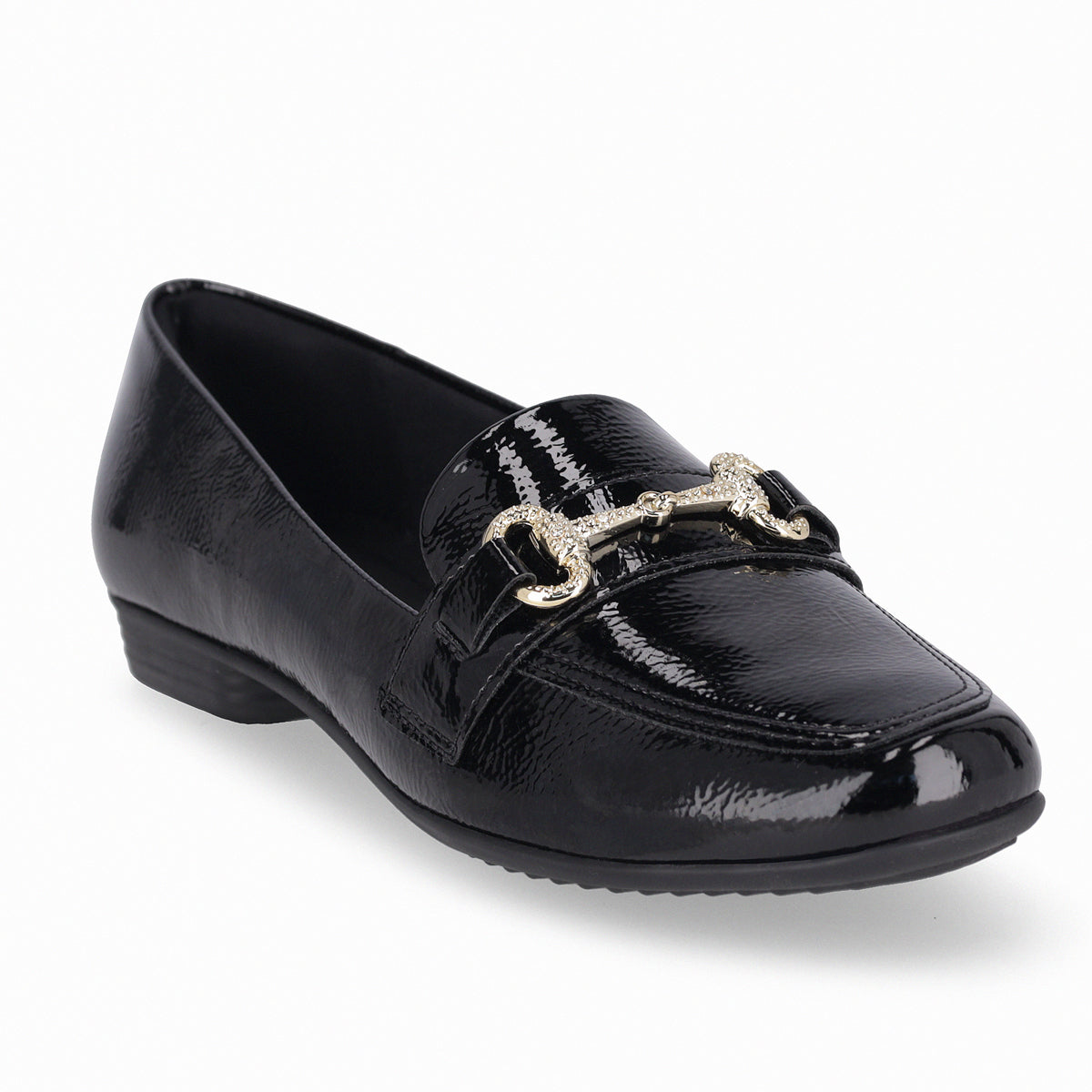 Mocasin Raquel Negro/Charol