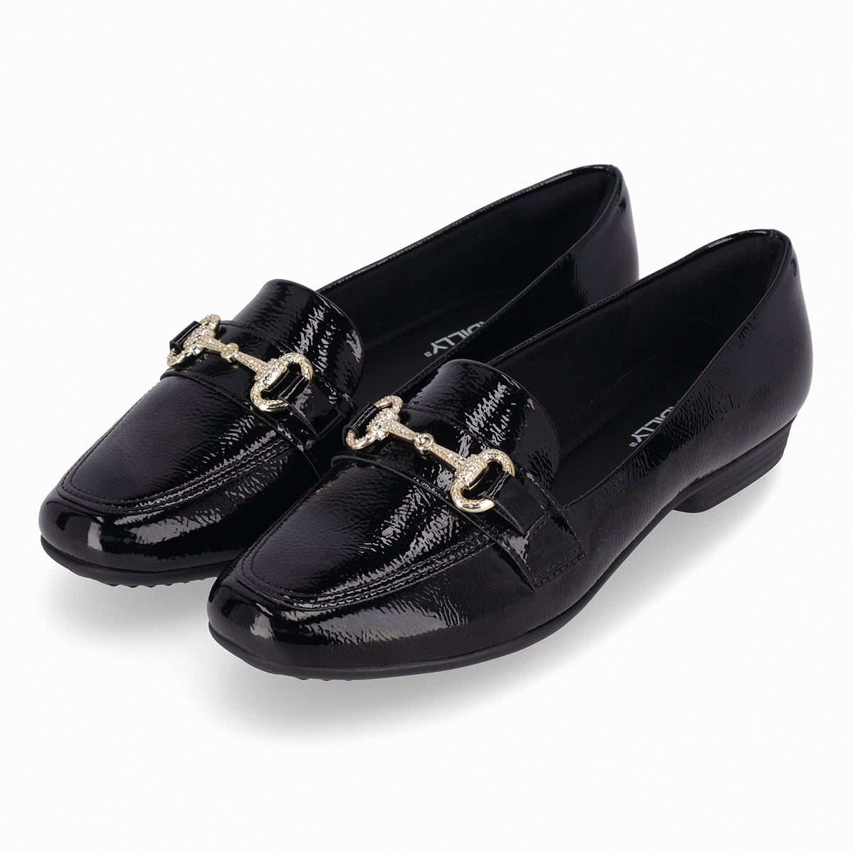 Mocasin Raquel Negro/Charol