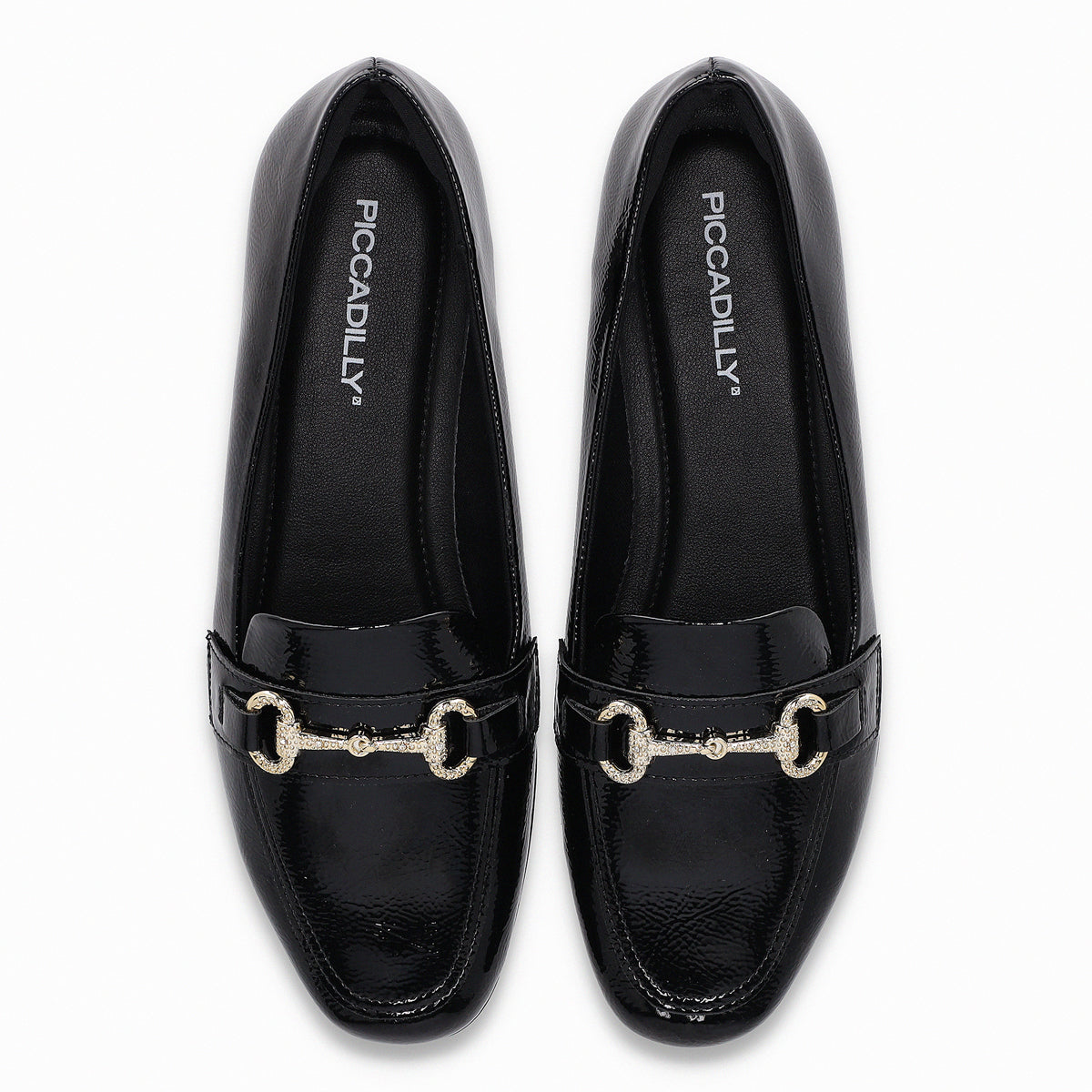 Mocasin Raquel Negro/Charol