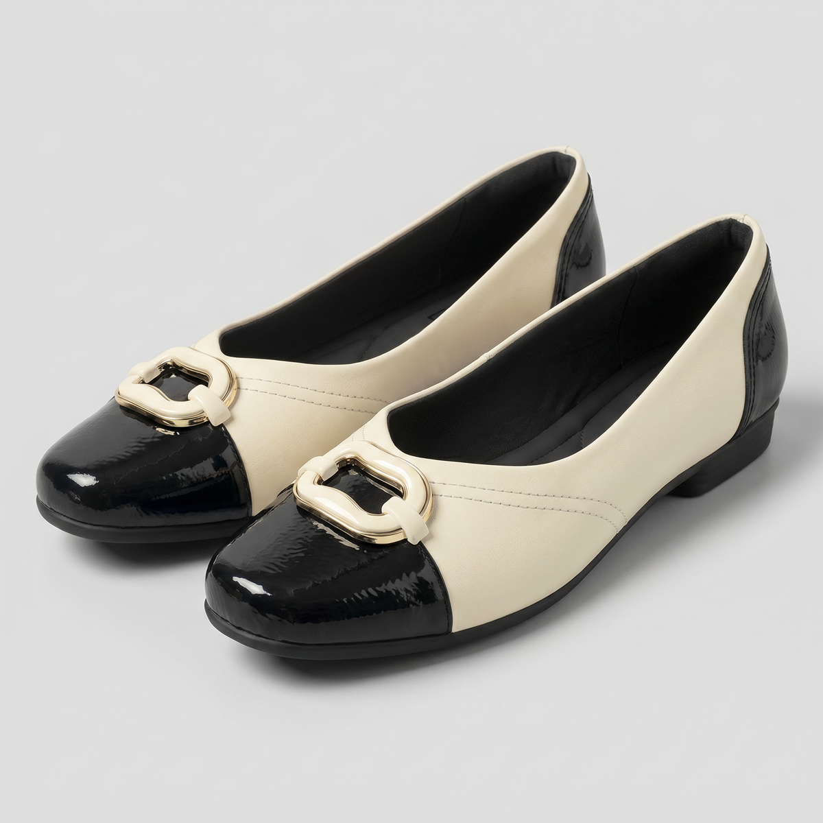 Ballerina Raquel 73 Negro/Blanco