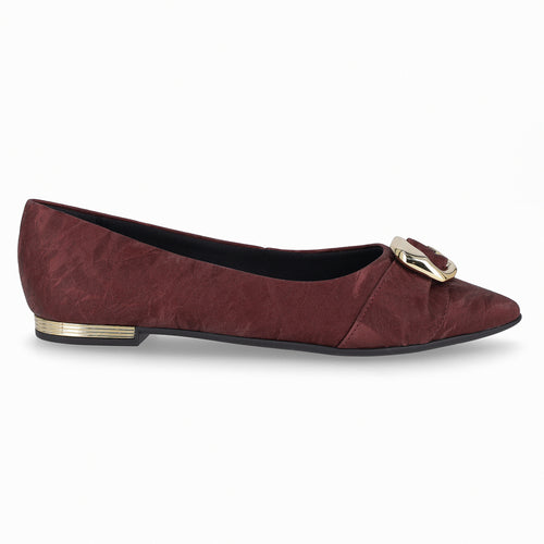 Zapato Ana Burdeo/Dorado