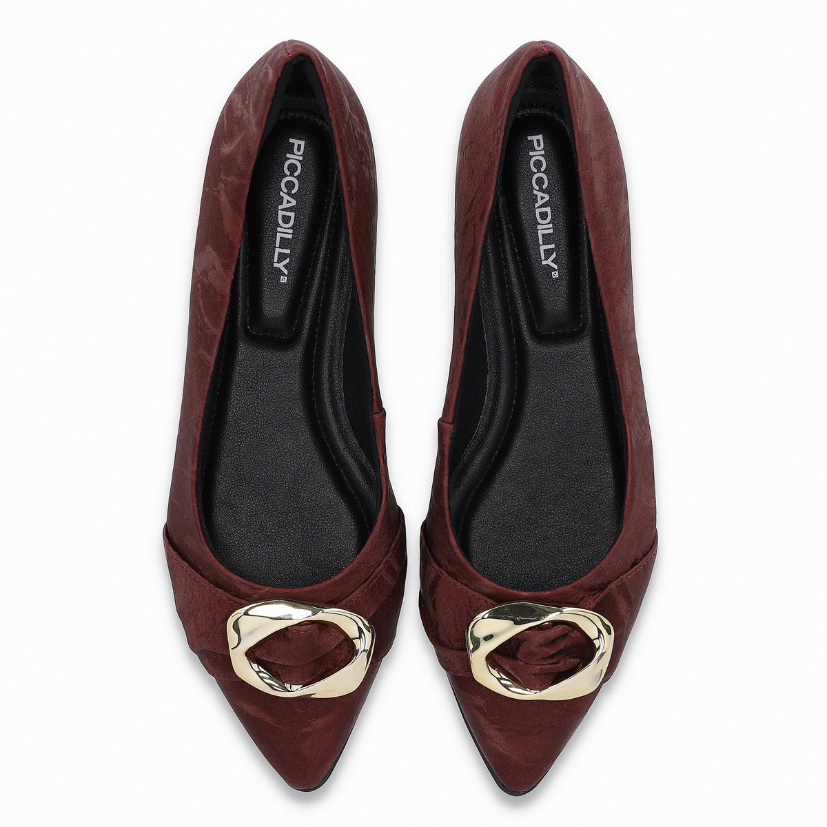 Zapato Ana Burdeo/Dorado