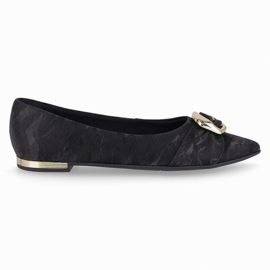 Zapato Ana  Negro/Dorado