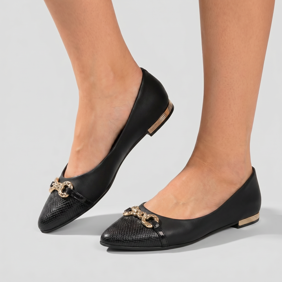 Zapato Ana 02 Negro/Dorado Ana 02 Piccadilly