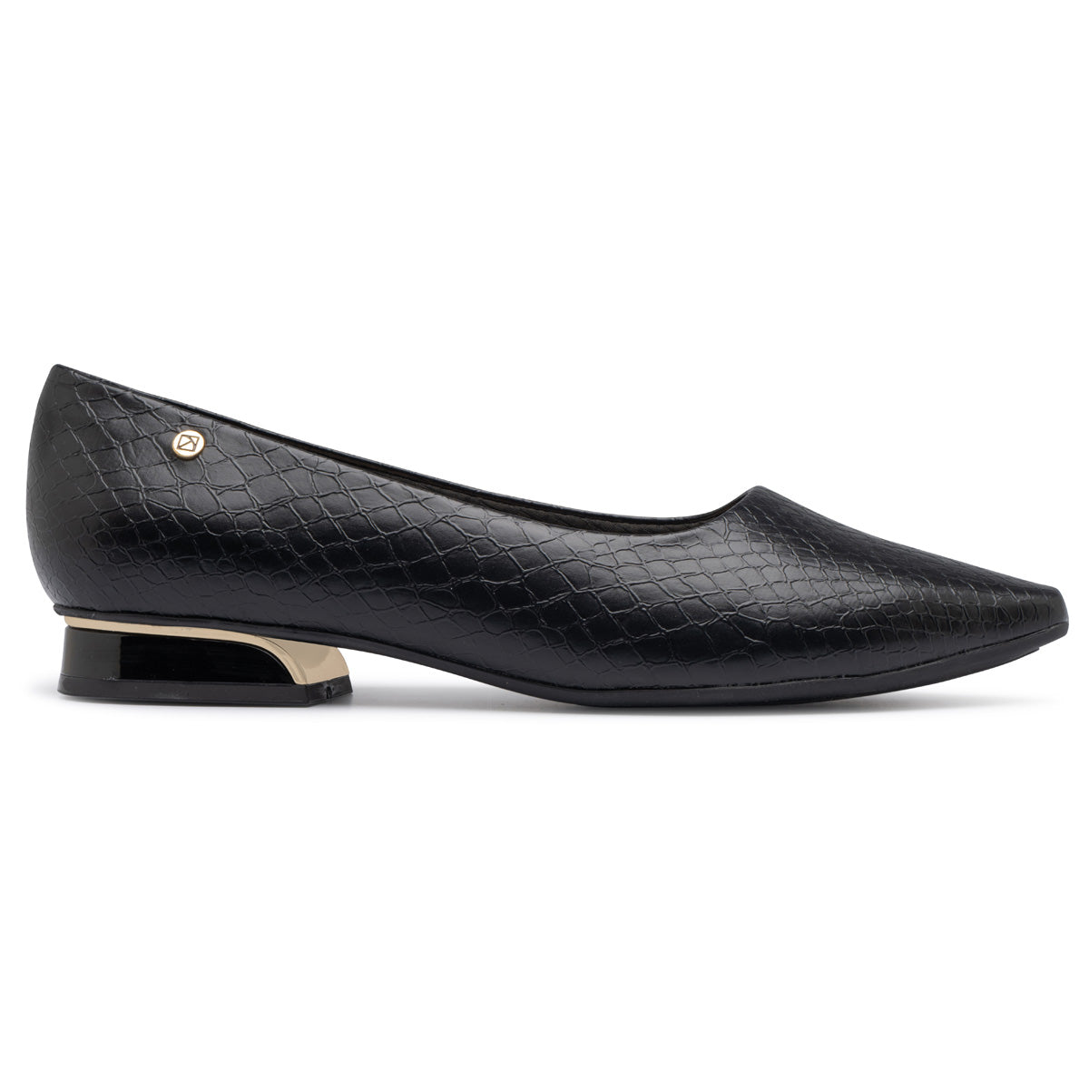 Zapato Silvia Negro Crocco 54 Piccadilly