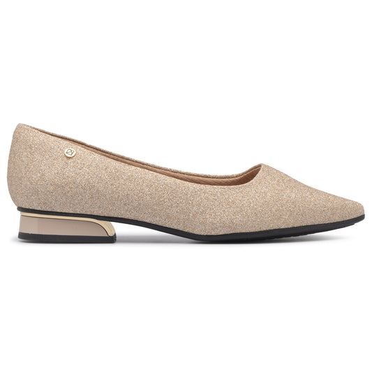 Zapato Silvia Champagne Glitter 54