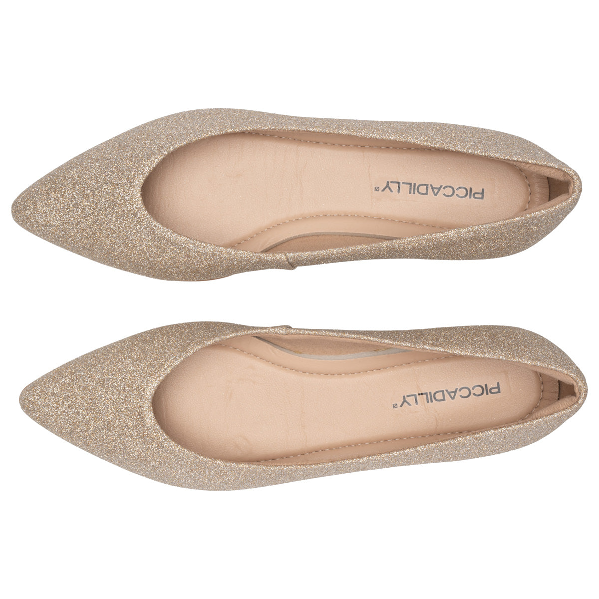 Zapato Silvia Champagne Glitter 54 Piccadilly